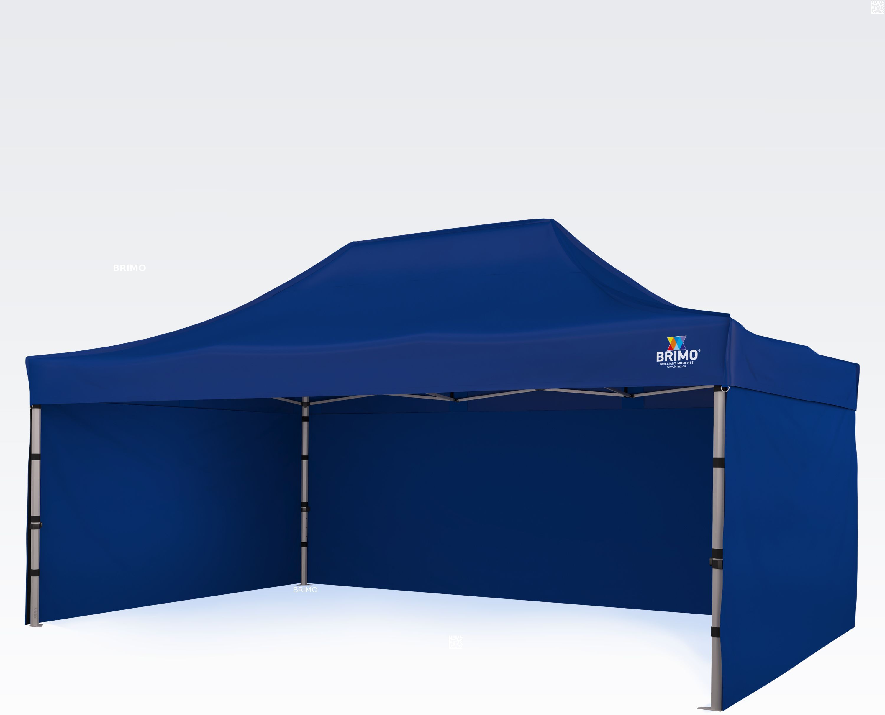 BRIMO Gazebo per feste 4x6m Gratis: 3pz pareti piene, 8 picchetti e copertura protettiva + Garanzia di 5 anni!