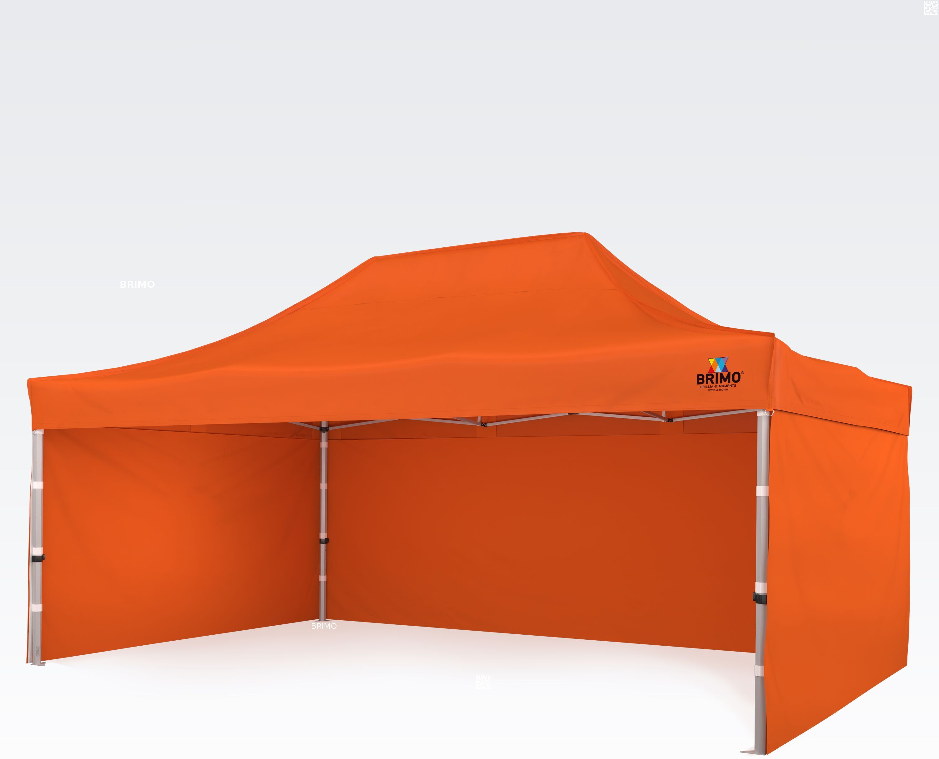 BRIMO Gazebo per feste 4x6m Gratis: 3pz pareti piene, 8 picchetti e copertura protettiva + Garanzia di 5 anni!