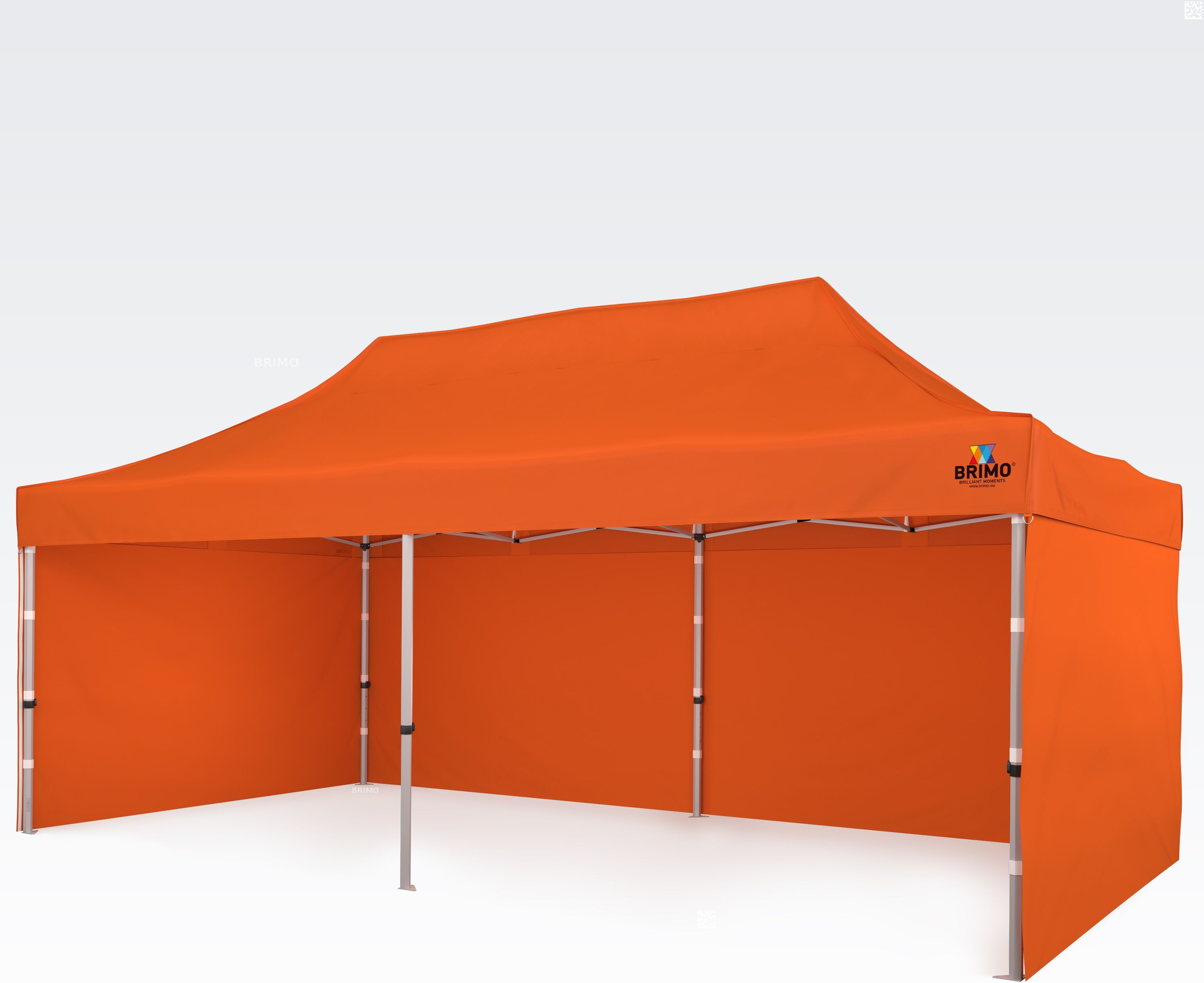 BRIMO Gazebo Richiudibile 4x8m Gratis: 3pz pareti piene, 12 picchetti e copertura protettiva + Garanzia di 5 anni!