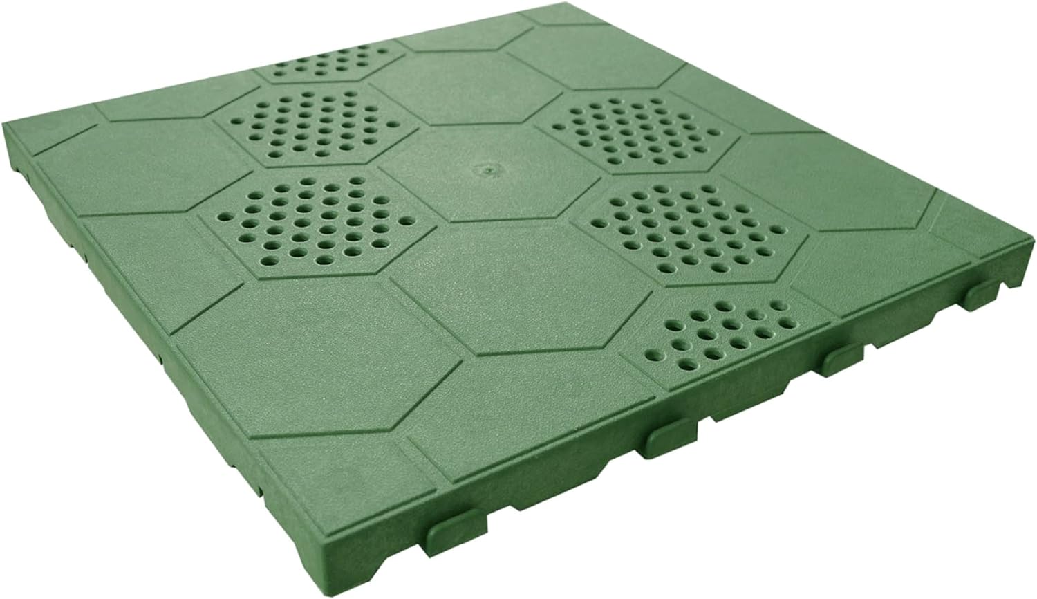 Kit Piastrelle pavimento resina verde drenante per Box In Acciaio Zincato Casetta da Giardino 3.60 x 5.14 m NTK0030/V