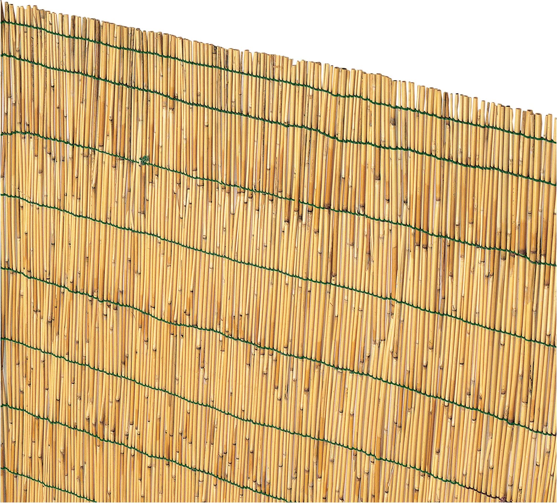 Tecnomat ARELLA IN CANNETTE DI BAMBU' GREZZO 1x5m Ø CIRCA 4-5 mm CON FILO NYLON PRODOTTO NATURALE