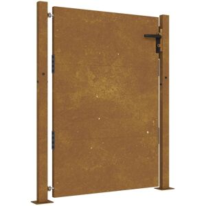 vidaXL Poort 105x130 cm cortenstaal