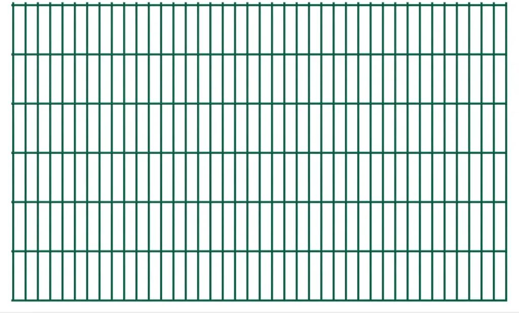 vidaXL Dubbelstaafmatten 2,008x1,23 m 6 m (totale lengte) groen