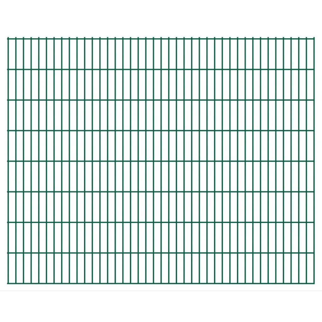 vidaXL Dubbelstaafmatten 2,008x1,63 m 6 m (totale lengte) groen