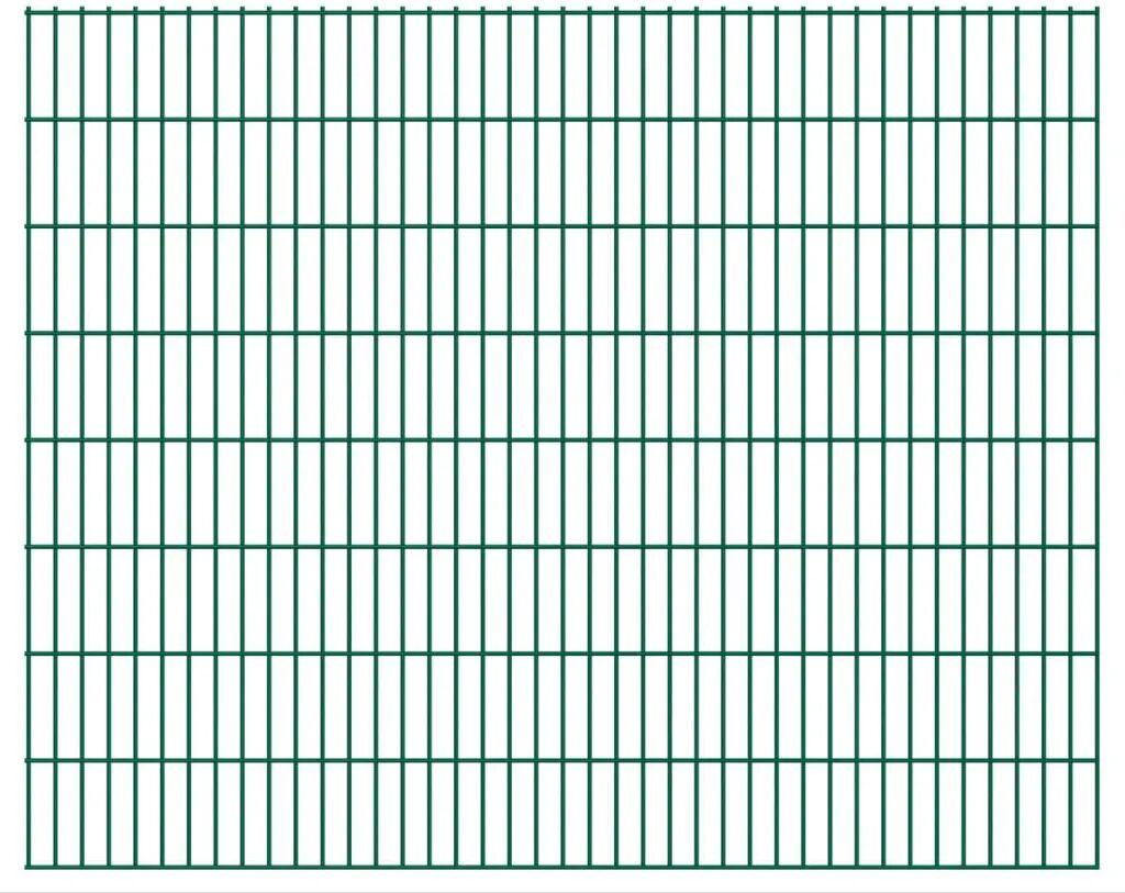 vidaXL Dubbelstaafmatten 2,008x1,63 m 26 m (totale lengte) groen