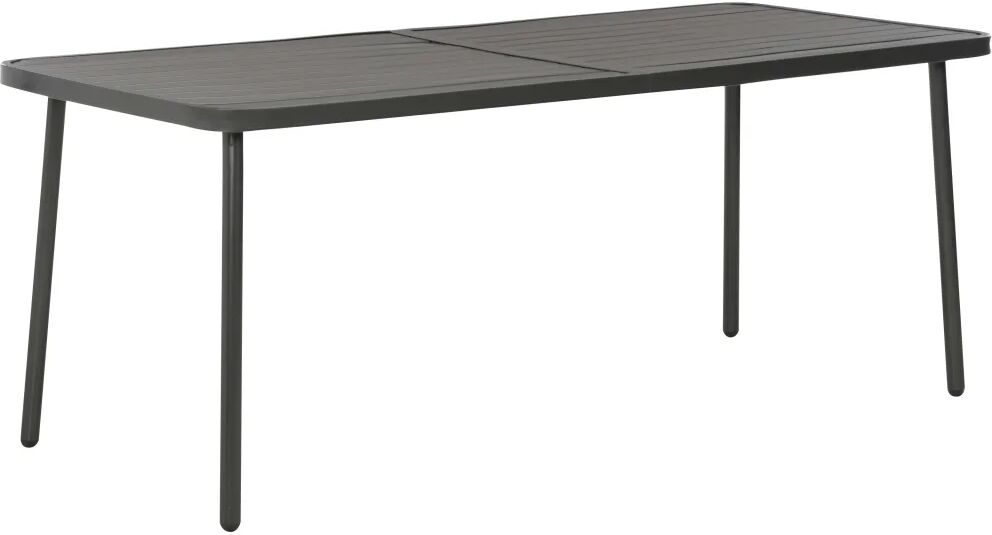 vidaXL Tuintafel 180x83x72 cm staal donkergrijs