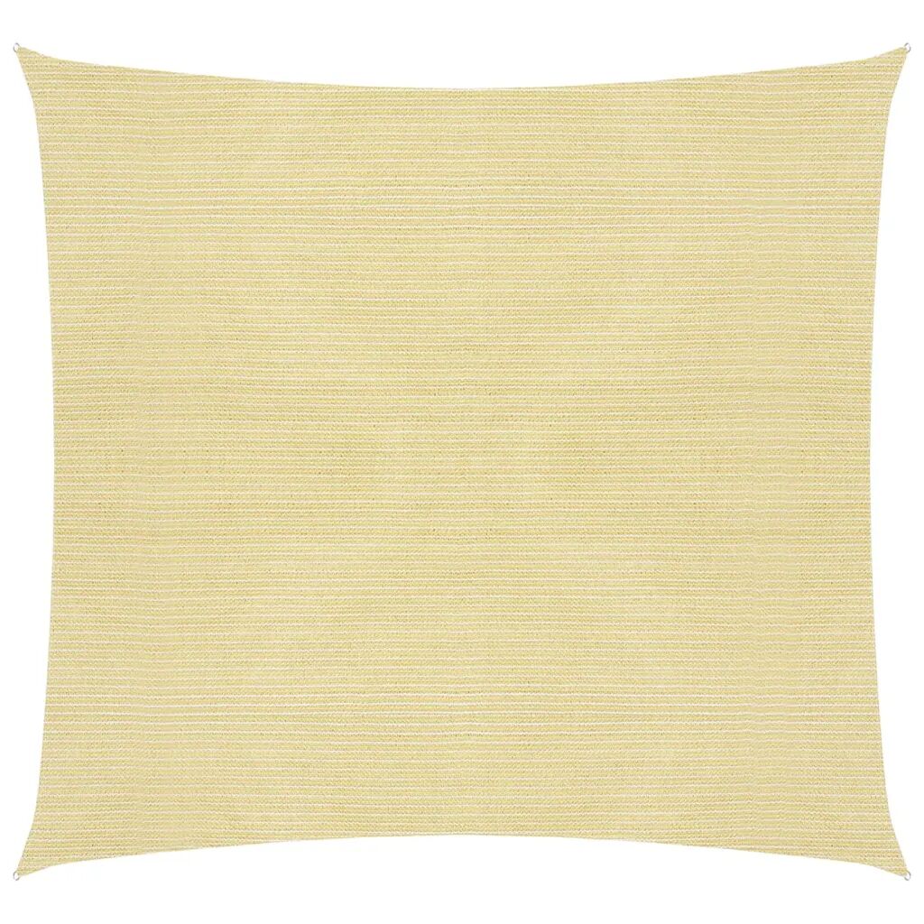 vidaXL Zonnezeil 160 g/m² 6x6 m HDPE beige