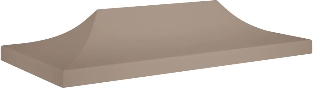 vidaXL Partytentdak 270 g/m² 6x3 m taupe