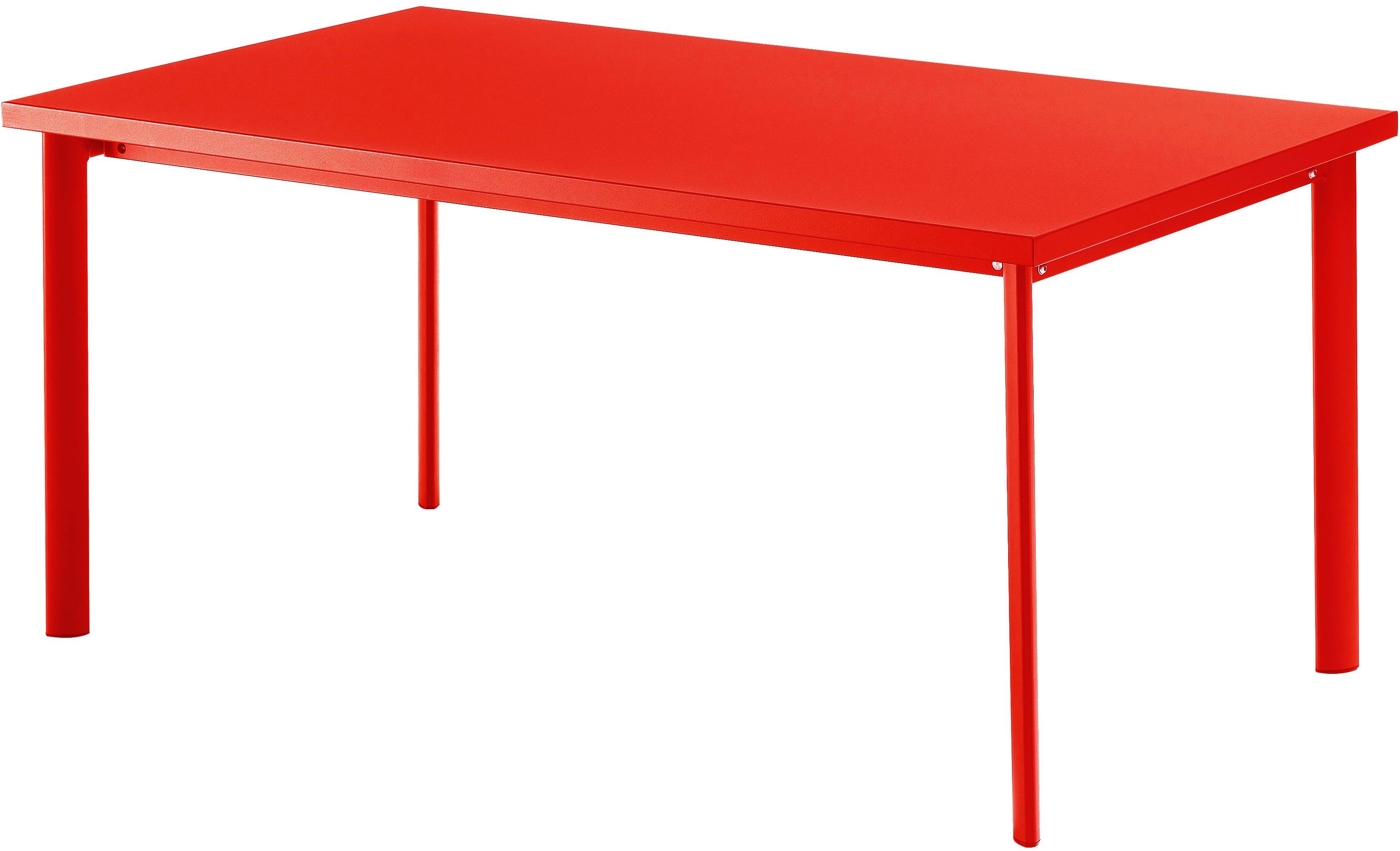 Emu Star tuintafel rechthoek scarlet red 160x90