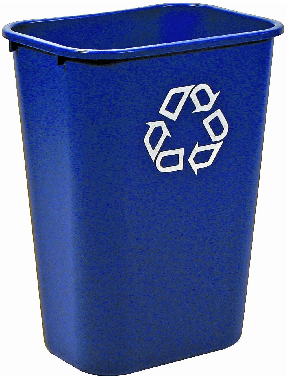 Rubbermaid Rechthoekige afvalbak 39 ltr, Rubbermaid, model: VB 002957, blauw, recyclingsymbool