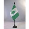 AZ FLAG Norfolk Island Table Vlag 15x10 cm Norfolk Islander English Desk Vlag 15 x 10 cm Zwarte plastic stok en voet