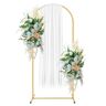 BaiWon Bruiloft boog achtergrond stand, bruiloft bogen voor ceremonie Chiara achtergrond stand 4FT/5FT/6FT/6,6FT/7,2FT metalen boog achtergrond stand ronde boog achtergrond standaard (2,0 m)