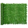 vidaXL Balkonscherm met groene bladeren 300x150 cm