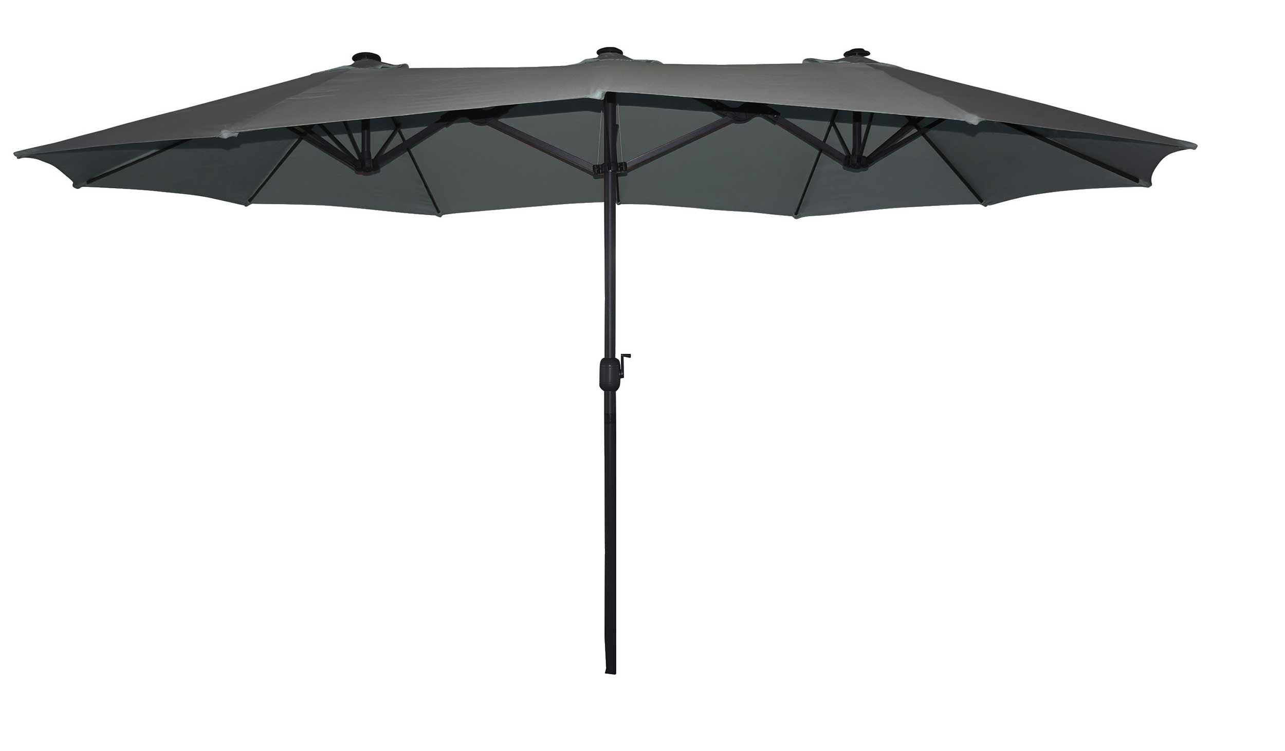 Sens-Line Dubbele parasol Malaga - antraciet