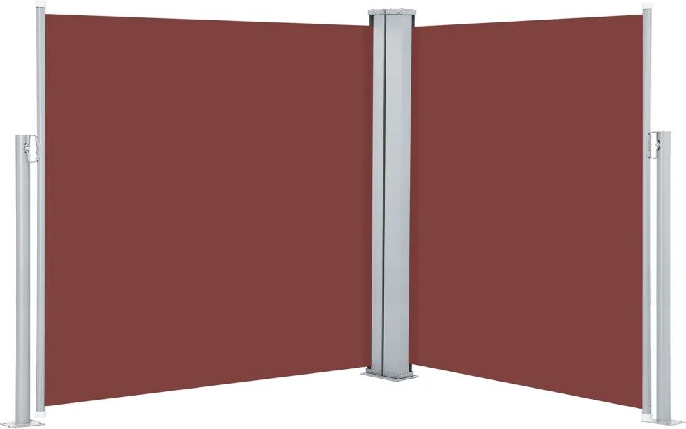 vidaXL Uttrekkbar sidemarkise 140x600 cm brun