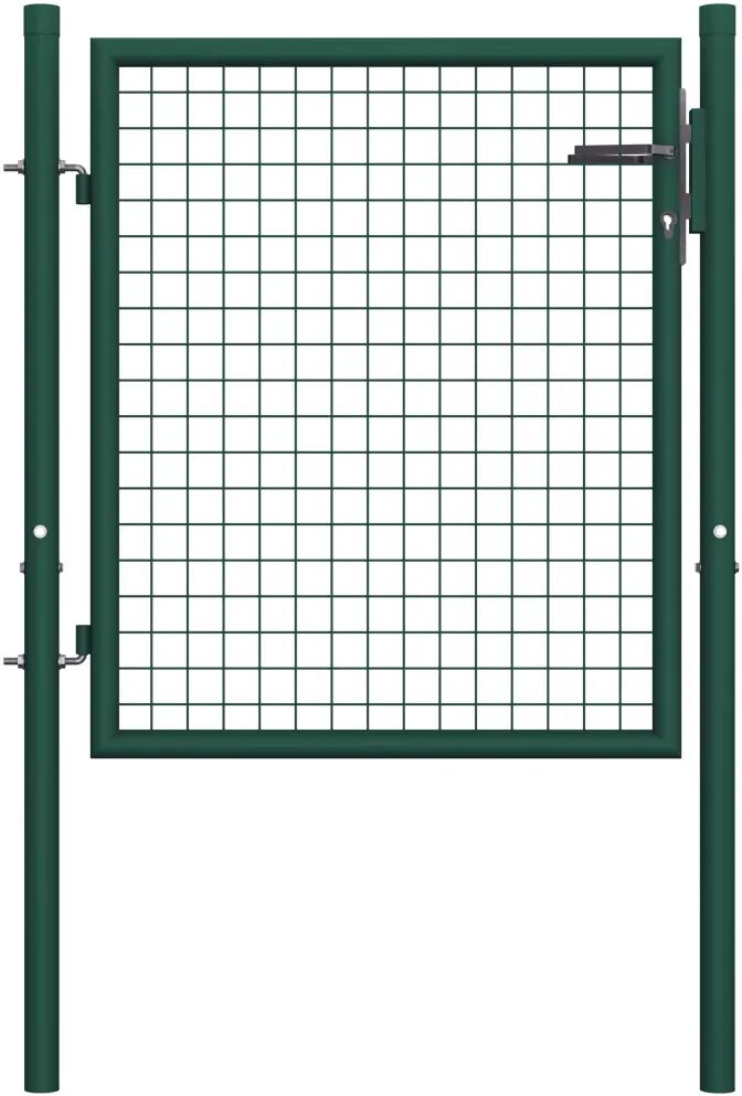 vidaXL Hageport stål 100x75 cm grønn