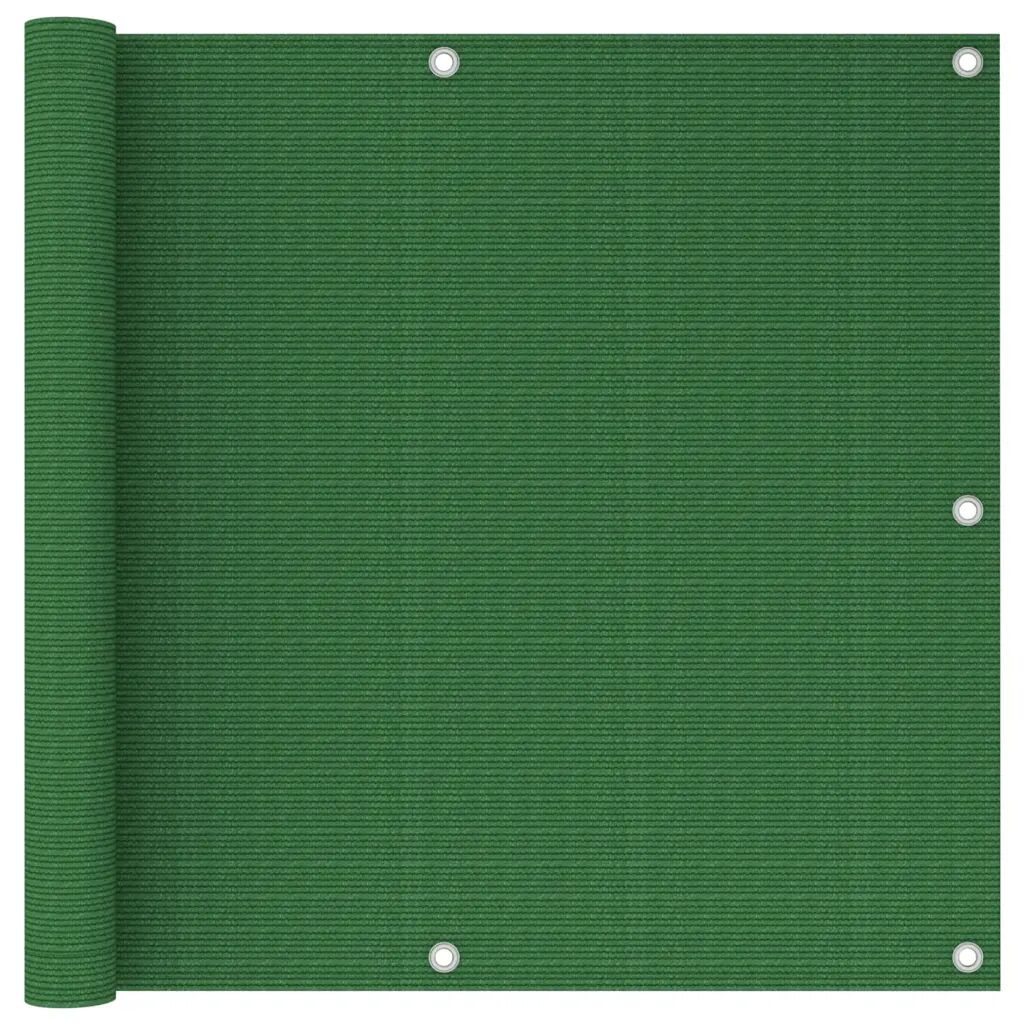 vidaXL Balkongskjerm lysegrønn 90x600 cm HDPE