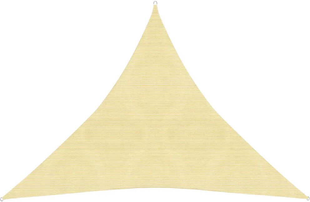 vidaXL Solseil 160 g/m² beige 3x3x3 m HDPE