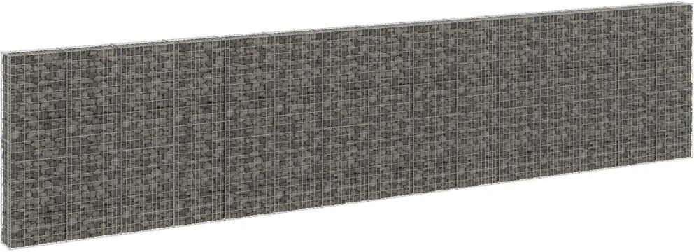 vidaXL Gabion med topp- og bunndekke galvanisert stål 900x30x200 cm