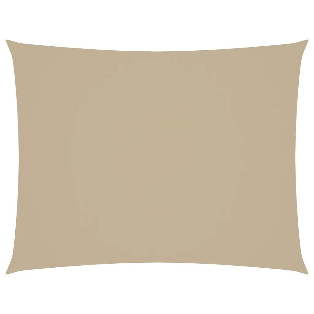 vidaXL Solseil oxfordstoff rektangulær 2,5x3,5 m beige