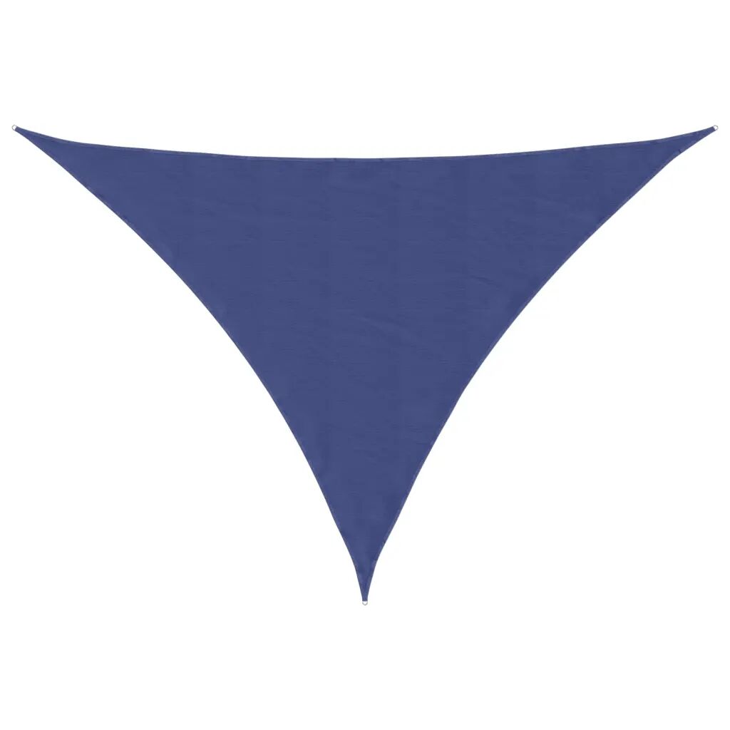 vidaXL Solseil oxfordstoff trekantet 3,5x3,5x4,9 m blå