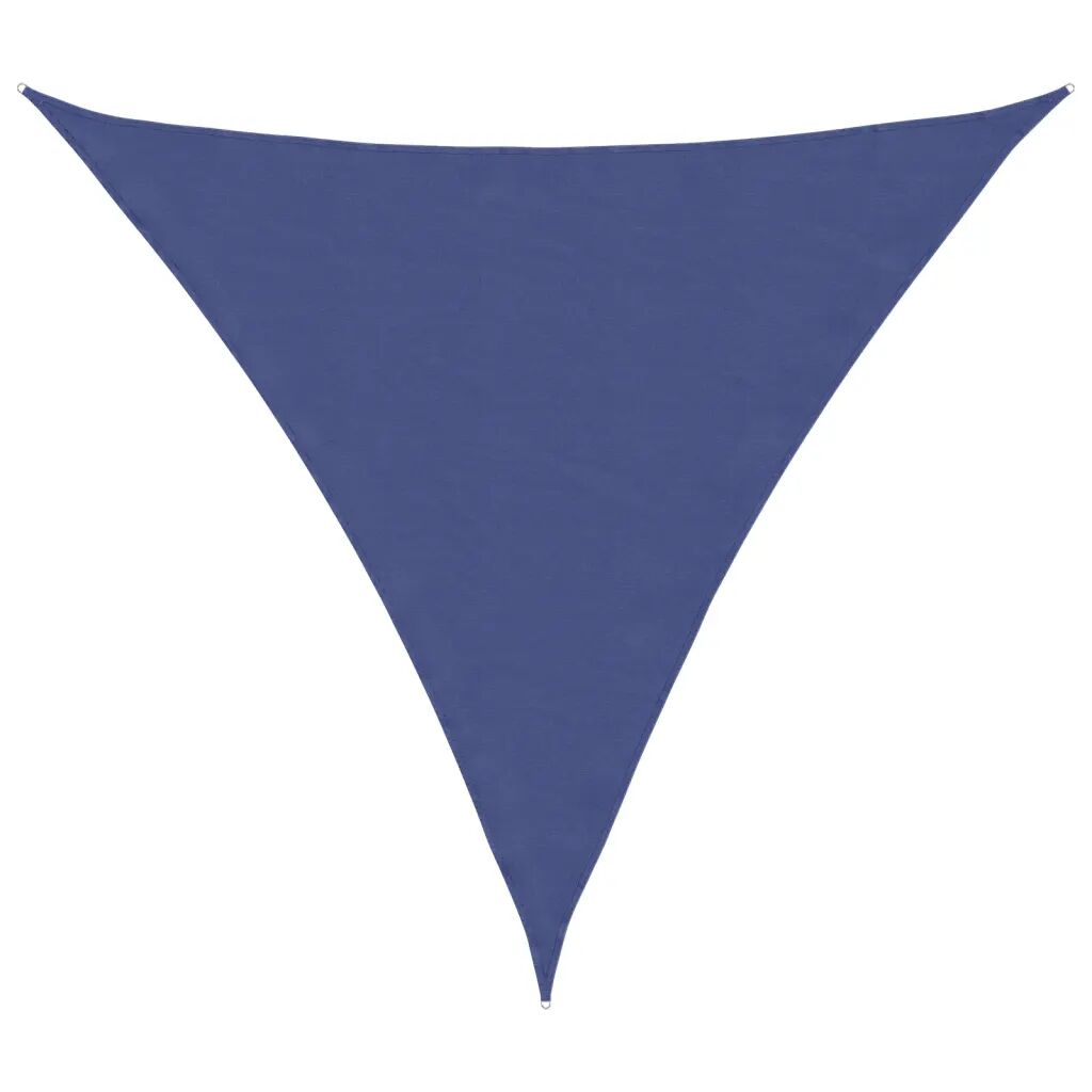 vidaXL Solseil oxfordstoff trekantet 4x4x4 m blå