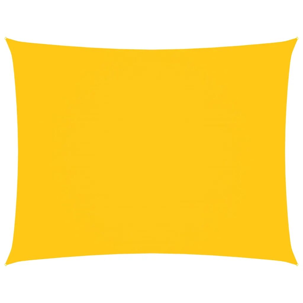 vidaXL Solseil oxfordstoff rektangulær 3,5x4,5 m gul