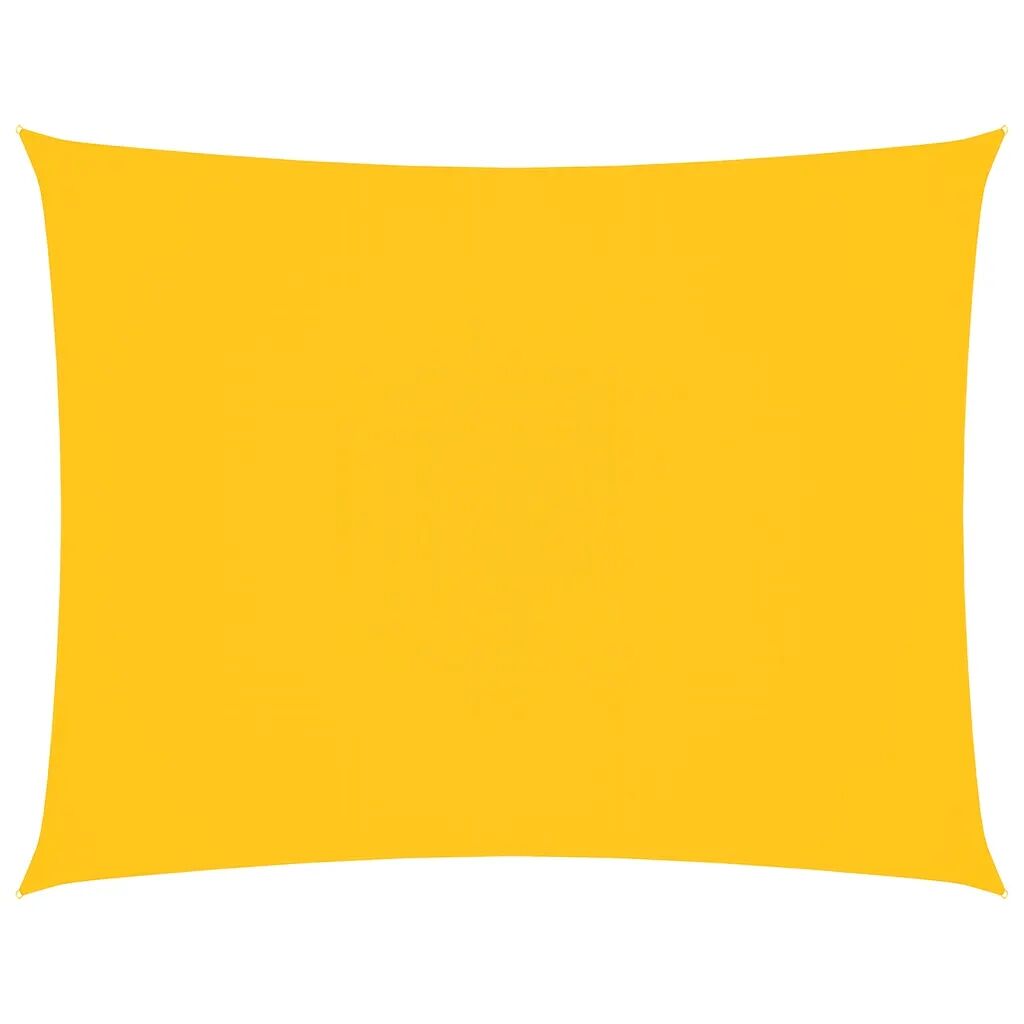 vidaXL Solseil oxfordstoff rektangulær 4x6 m gul