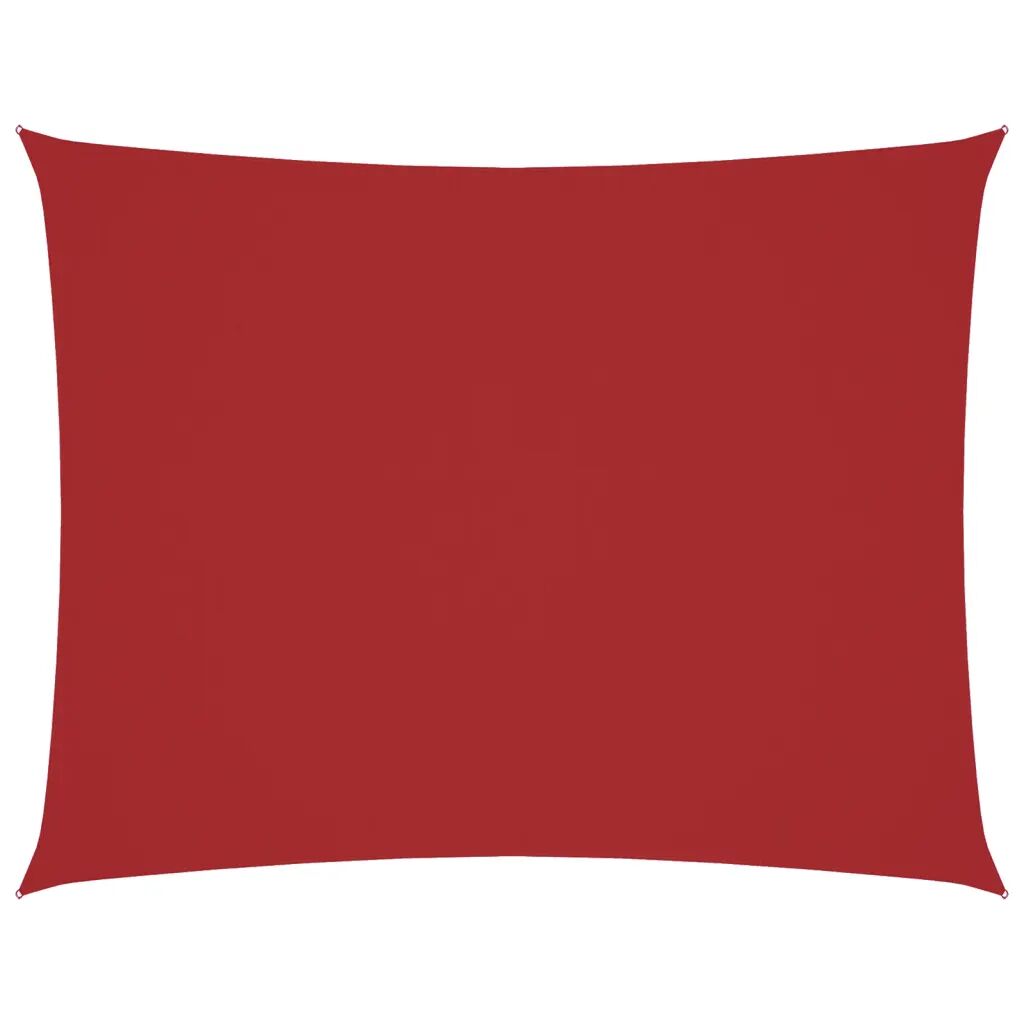 vidaXL Solseil oxfordstoff rektangulær 2x3 m rød