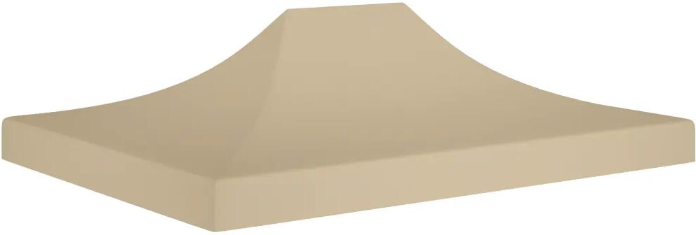 vidaXL Teltduk for festtelt 4x3 m beige 270 g/m²