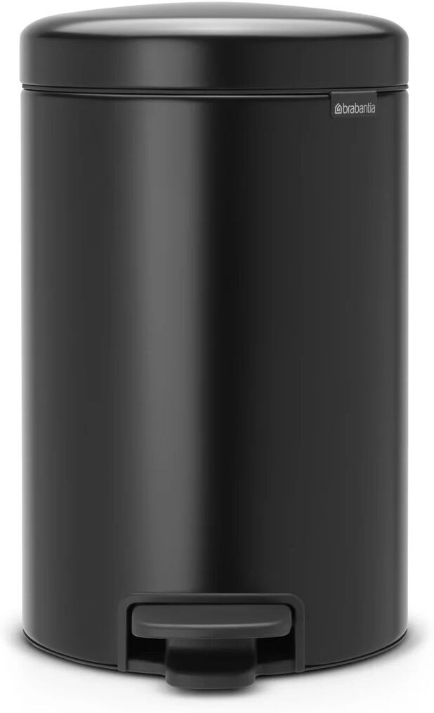 Brabantia New Icon pedalbøtte 12 liter matt black (svart)