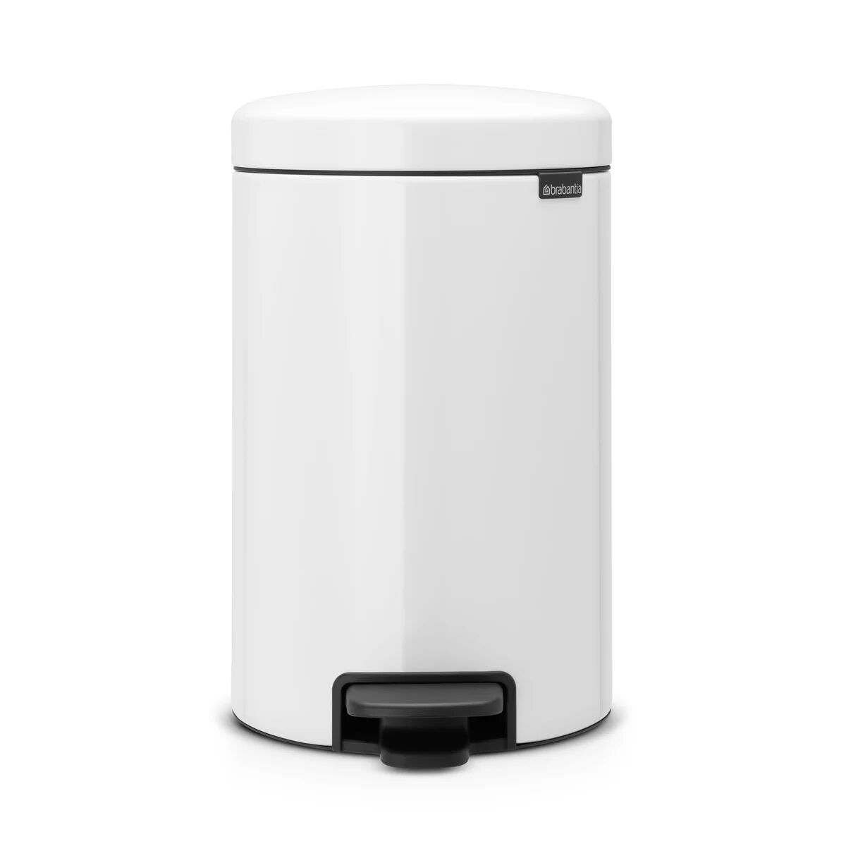 Brabantia New Icon pedalbøtte 12 liter white (hvit)