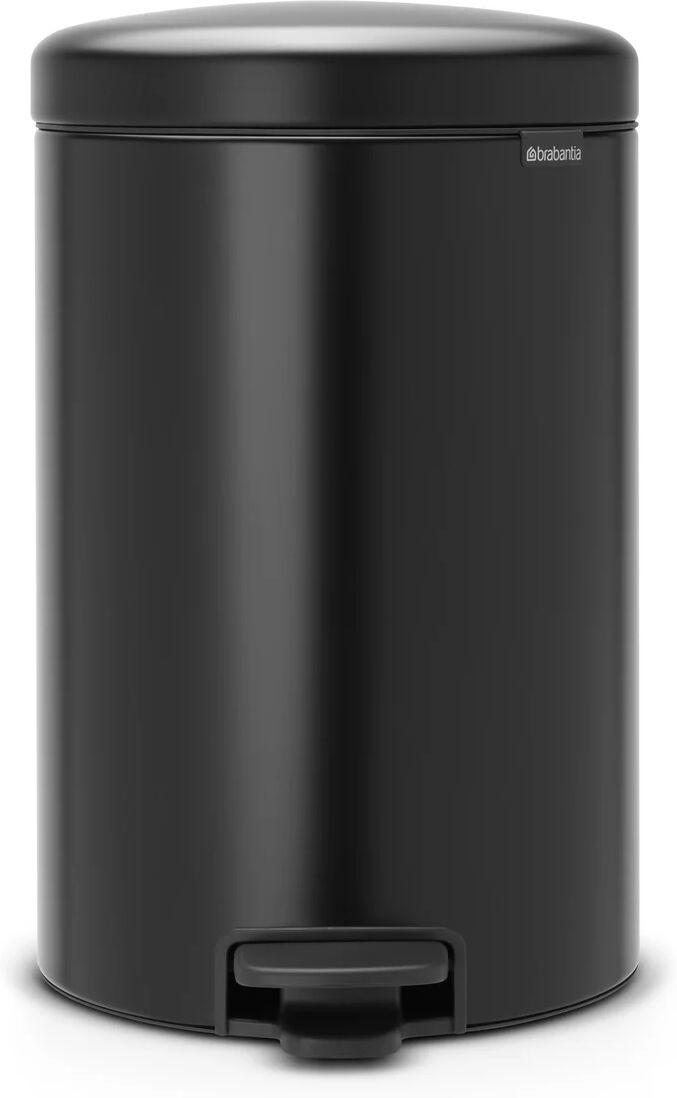 Brabantia New Icon pedalbøtte 20 liter matt black (svart)