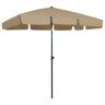 vidaXL Parasol plażowy, taupe, 200x125 cm