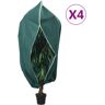 vidaXL Kaptury ochronne z suwakiem, 4 szt., 70 g/m², 1,2x1,8 m