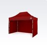 BRIMO Namiot ogrodowy 2x3m - plus 3 ściany - Czerwony