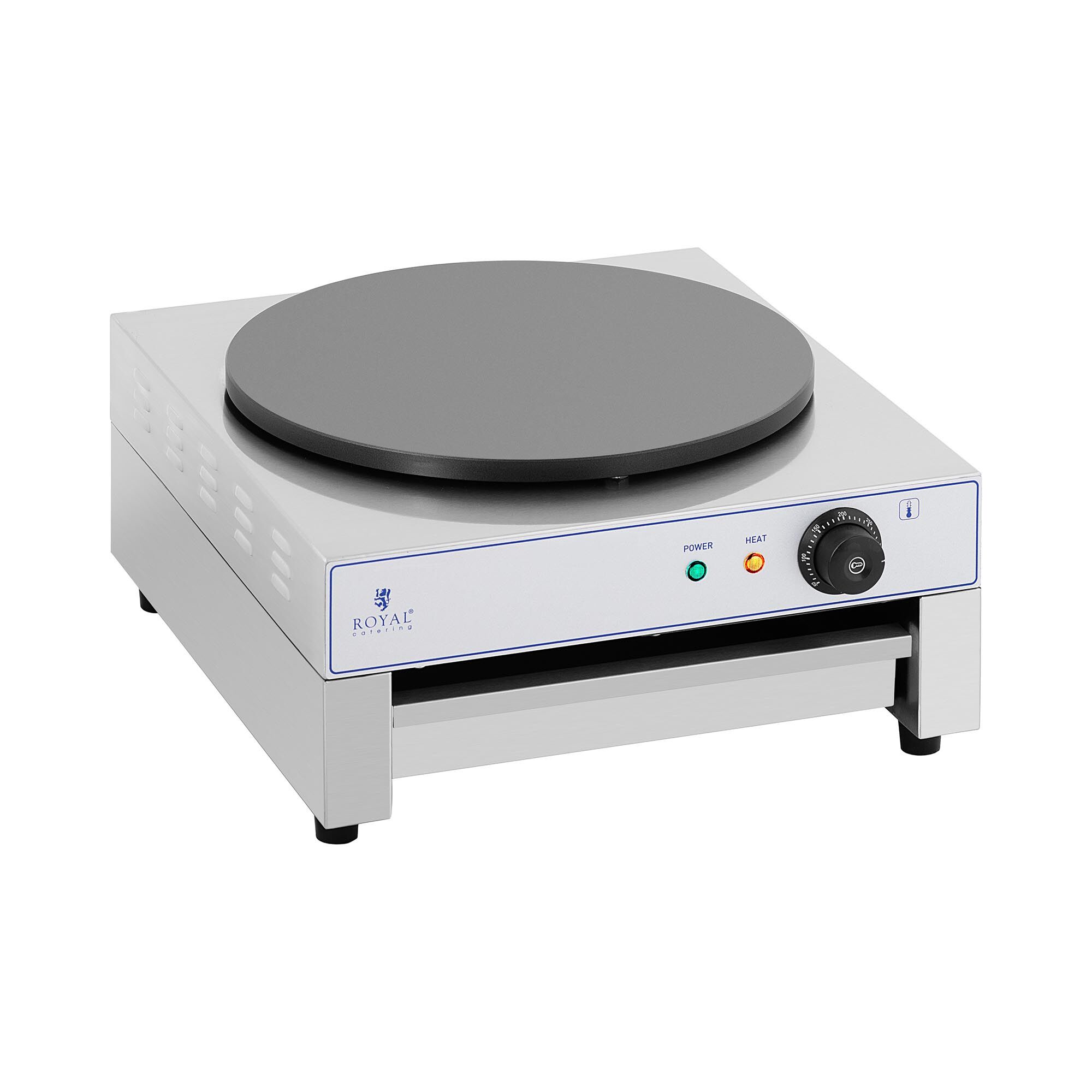 Royal Catering Naleśnikarka - Ø400 mm - 3000 W - wysuwana szuflada - Royal Catering RC-CMS001