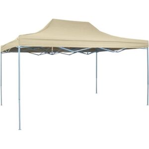 Vidaxl Tenda pop-up dobrável 3x4,5 m branco nata