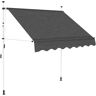 Vidaxl Toldo retrátil manual 200 cm antracite