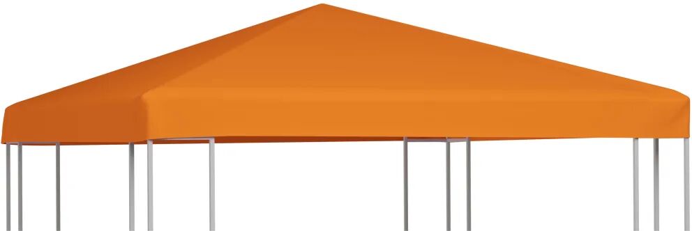 vidaXL Cobertura de gazebo 310 g/m² 3x3 m laranja