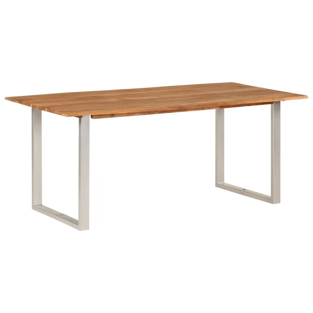 vidaXL Mesa de jantar 180x90x76 cm madeira de acácia maciça