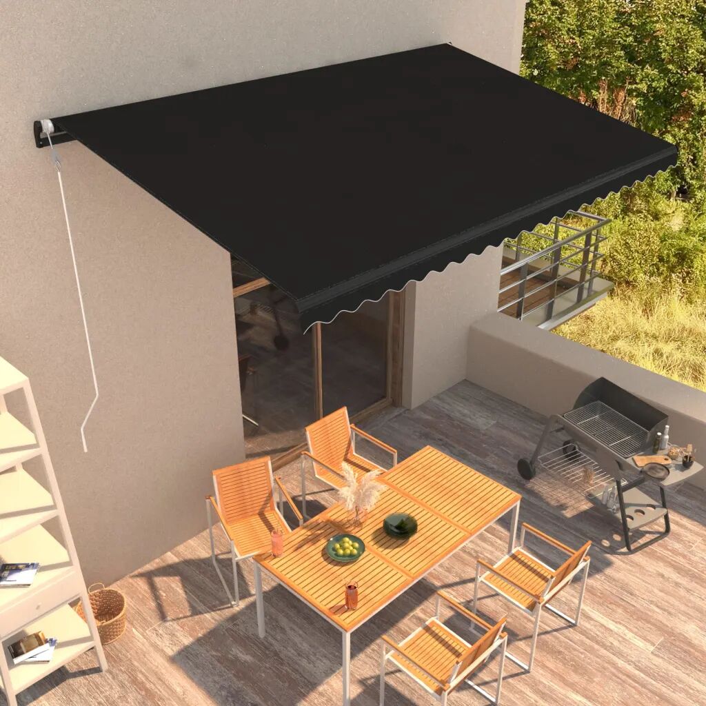 vidaXL Toldo retrátil automático 600x300 cm antracite