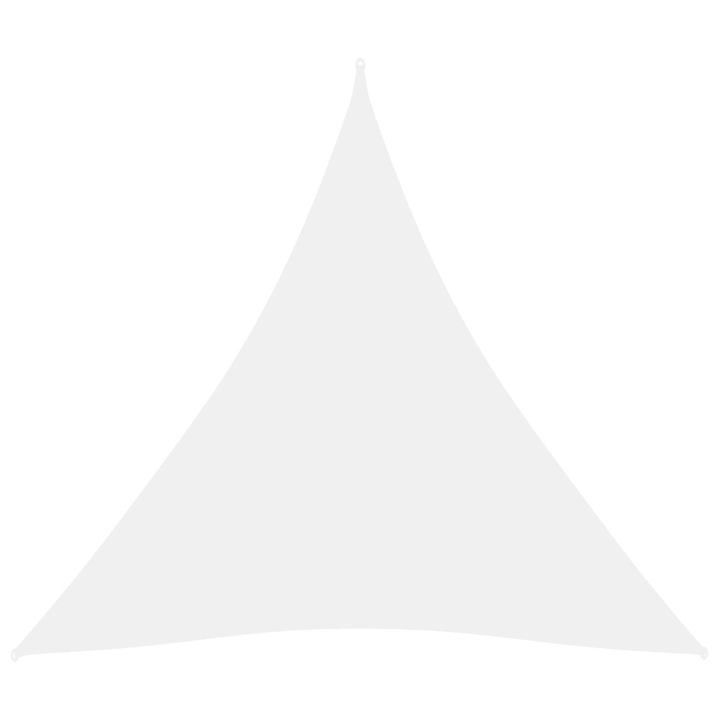 vidaXL Para-sol est. vela tecido oxford triangular 4,5x4,5x4,5m branco