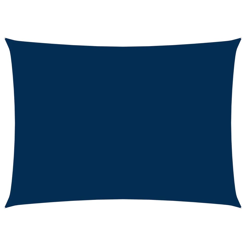 vidaXL Para-sol estilo vela tecido oxford retangular 2x4 m azul