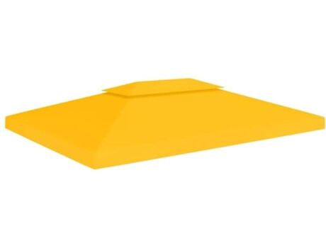 Vidaxl Toldo de Pérgula 2 Níveis (Amarelo - Tecido - 4x3 m)