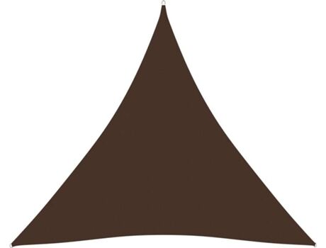 Vidaxl Toldo de Vela (Castanho - Tecido - 4.5x4.5x4.5 m)