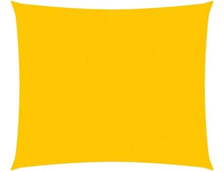Vidaxl Toldo de Vela (Amarelo - Polietileno - 3x3 m)