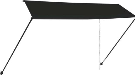 Vidaxl Toldo Retrátil LED (Cinzento - Tecido - 350x150 cm)