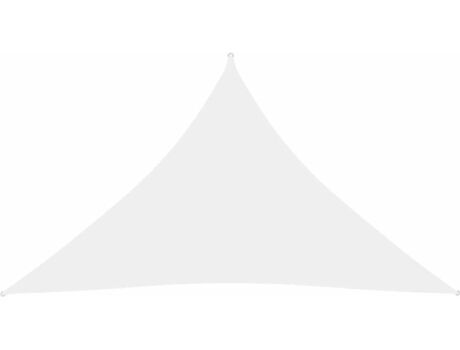 Vidaxl Toldo de Vela Triangular (Branco - Tecido - 4x4x5.8 m)