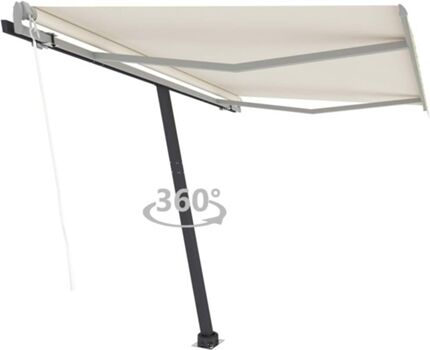 Vidaxl Toldo Automático Independente Creme (300 x 250 cm)